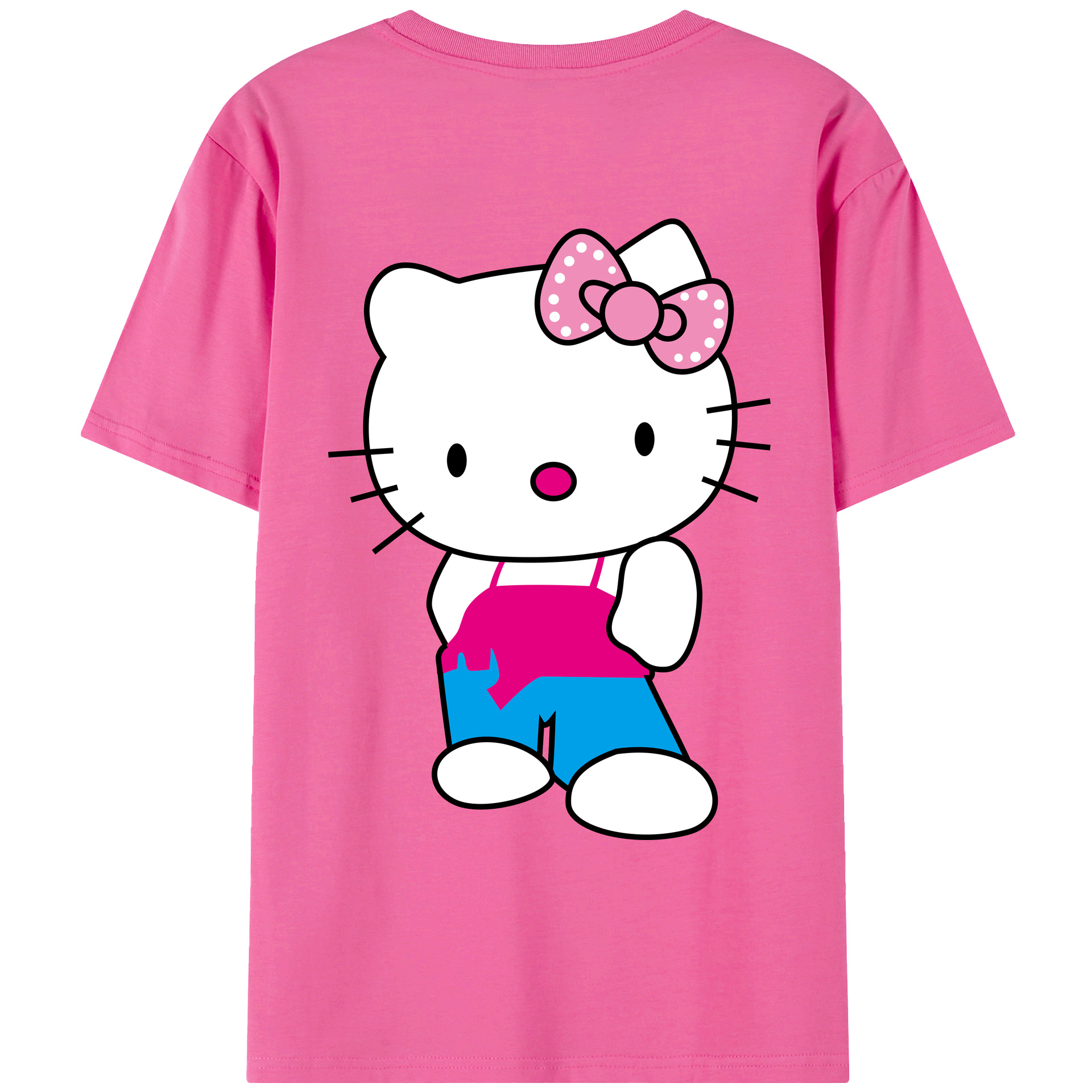 （画像用） Hello Kitty ハローキティ レディース半袖Tシャツ(バックプリント)